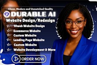 design durable ai 10web website weebly webwave website durable website 10web
