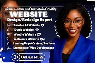 design durable ai 10web website weebly webwave website durable website 10web