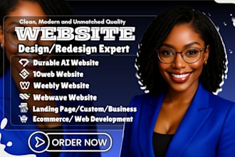 design durable ai 10web website weebly webwave website durable website 10web