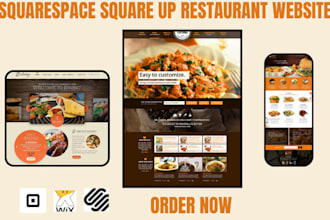 do squarespace square up restaurant website design food website redesign square