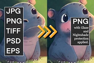 render your images through glaze and nightshade software for ai protection
