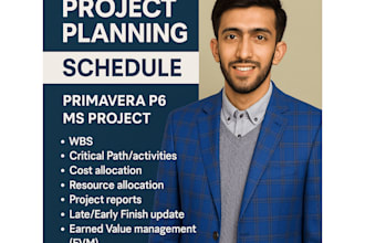 prepare primavera p6 construction schedule