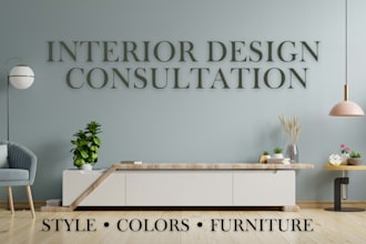give professional interior design consultation for your room decor and layout