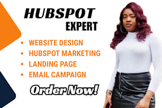 give hubspot CRM hubspot landing page, hubspot email template, sales automation