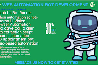 develop bulk text sms mail bot runner, imacros predictive web automation dialer