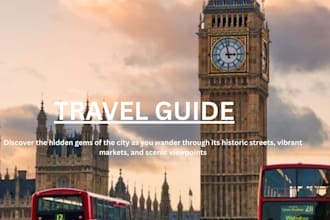 ebook travel guide flip book picture book editable form trifold canva design