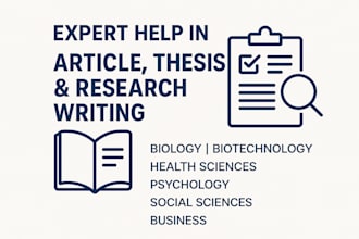 help in biology, biotechnology, health, psychology and social sciences