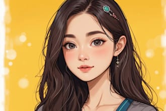 draw portrait avatar cartoon from photo