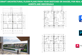 redraw floor plans for real estate agents developers