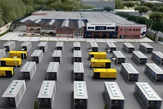 do 3d logistic warehousing design, datacenter and storage facility