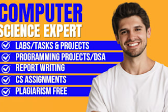 do computer science assigned, java, cpp, python programming tasks and projects