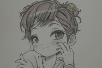 draw cute cartoon portrait