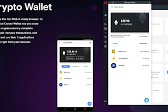develop crypto wallet app, decentralized crypto wallet app, blockchain system