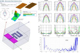 design any type of antenna, antenna arrays, rf microwave antenna in cst or hfss