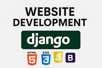 create website in django as full stack developer