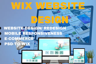 wix website design or redesign wix website redesign design wix website in 24hrs