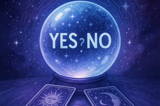 answer one burning yes or no question with tarot or oracle