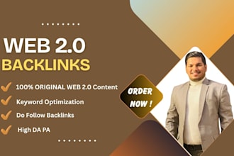 create 70 web 2 0 backlinks to high da pa websites