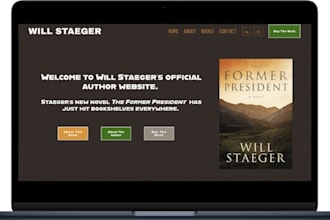 build modern book author website ebook author website kids web design coach site