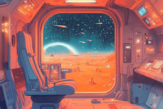 make a sci fi illustration for you