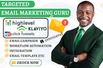 do omnisend klaviyo email marketing gohighlevel campaign clickfunnels automation