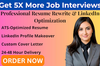 write rewrite design edit upgrade resume cover letter cv optimize linkedin