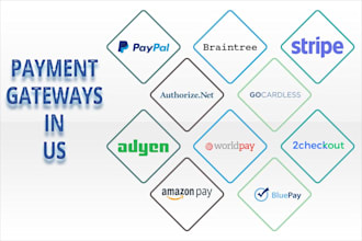 setup or fix payment gateway issues on website, paypal, stripe, skrill, payoneer