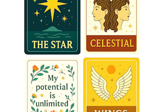 design magical custom tarot, spiritual, and zodiac cards