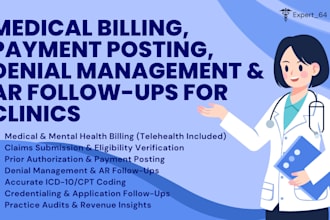 handle medical billing, payment posting, denial management, and ar follow ups