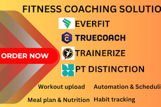 upload workouts on everfit trainerize truecoach pt distinction and automation