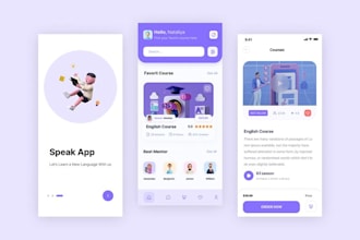 e learning app, language learning app