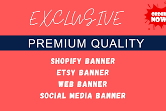 create etsy, shopify, website banners using canva
