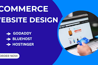 godaddy ecommerce website, hostinger, bluehost, webshop ecommerce