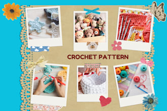 write a detailed step by step crochet pattern, amigurumi writing for your store