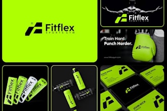 do gym athlete fitness brand modern logo design