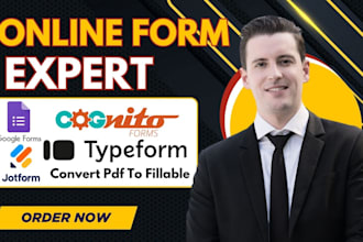design jotform, typeform, online fillable pdf form, google form, survey monkey
