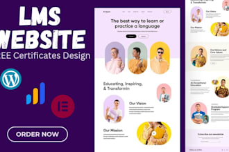 build wordpress lms website with learndash, masterstudy buddyboss