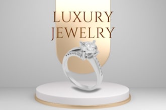 do jewelry design for you, any kind of you choice gold diamond silver jewelries
