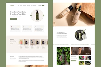 design a web page for beauty product