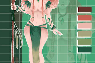 design your custom anime character or reference sheet
