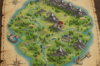 design vector maps, event maps, fantasy festival maps