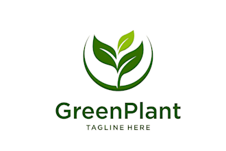 design leaf logo for your garden, farm or plant