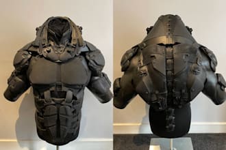 3d wearable cosplay model cosplay creation 3d armor pepakura for 3d printing