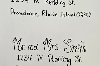 write handwritten addresses for your event invitations