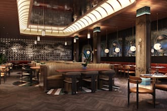 do cgi design and realistic render for retail store, shop, gym, cafe, restaurant