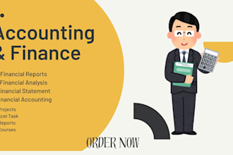 do accounting, finance assignment, financial analysis report and excel project