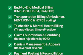 medical billing, payments, denials management for healthcare