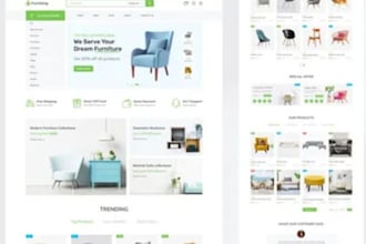 design furniture shopify store home decor website interior design shopify
