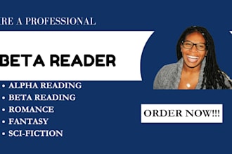 alpha beta read and critique ya romance fantasy, sci fiction, non fiction novel
