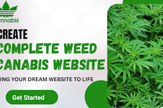 design a premium cannabis, cbd, and hemp website for your dispensary or store